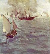 Edouard Manet Schlacht zwischen der USA oil painting artist